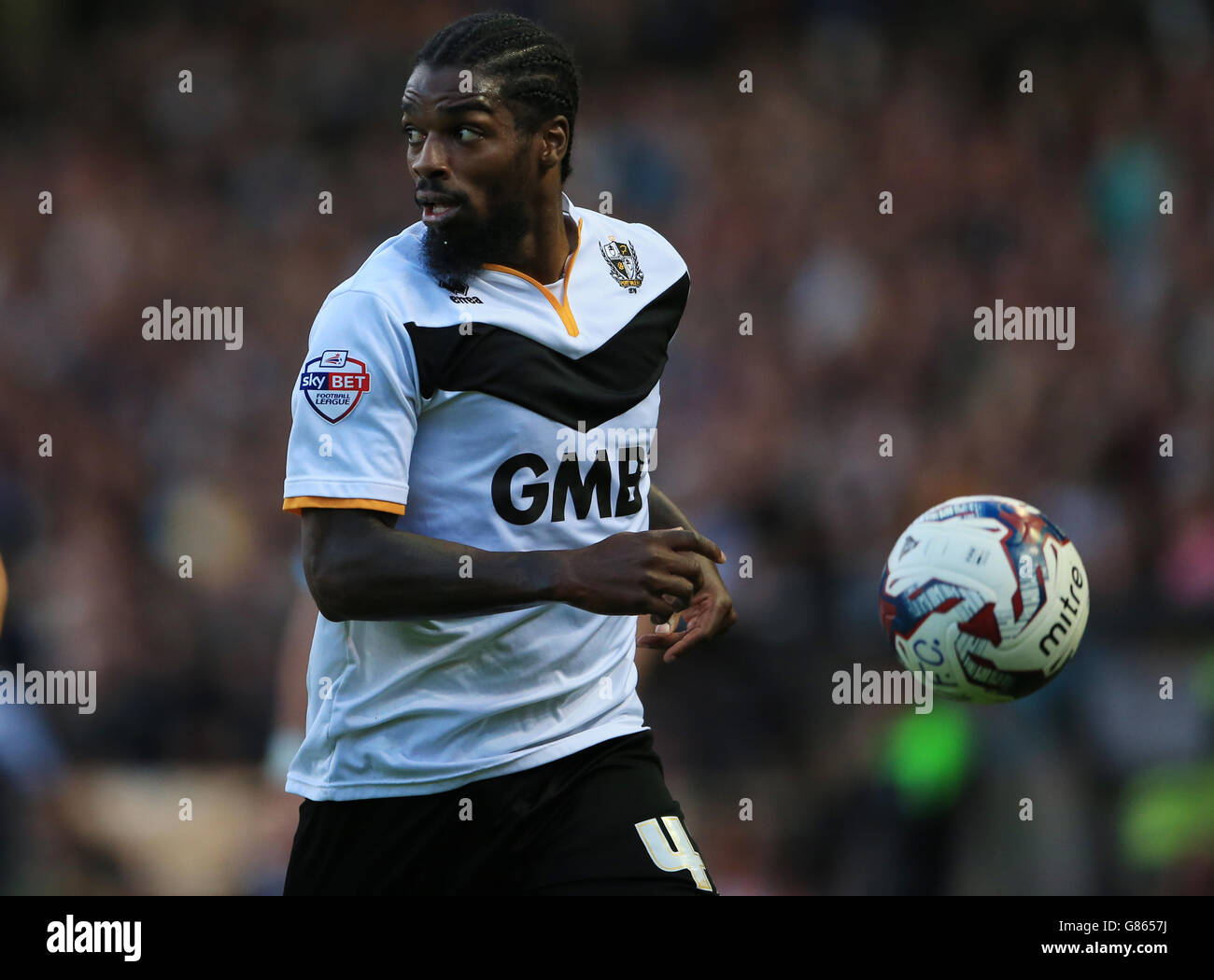 Port Vale's Anthony Grant during the Capital One Cup, First Round match at Vale Park, Stoke-on-Trent. Stock Photo