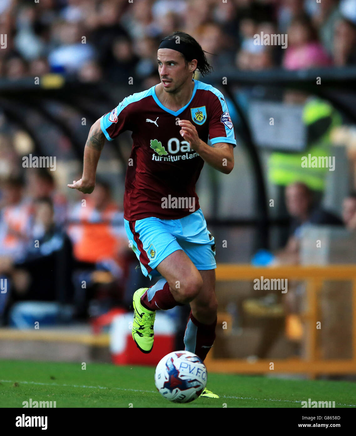 Burnley's George Boyd during the Capital One Cup, First Round match at Vale Park, Stoke-on-Trent. Stock Photo
