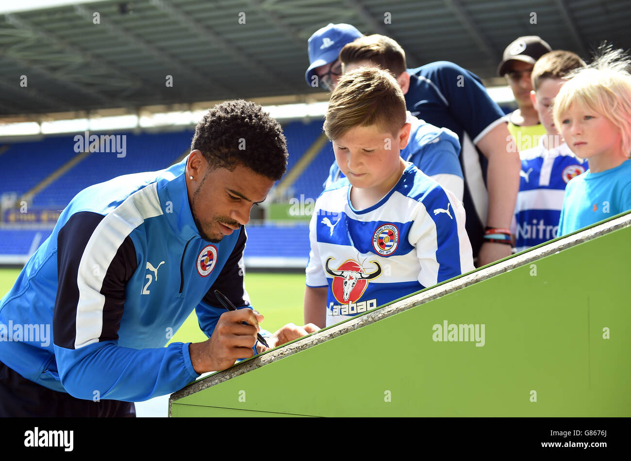 Soccer Reading FC Open Day Madejski Stadium. Reading's Gareth