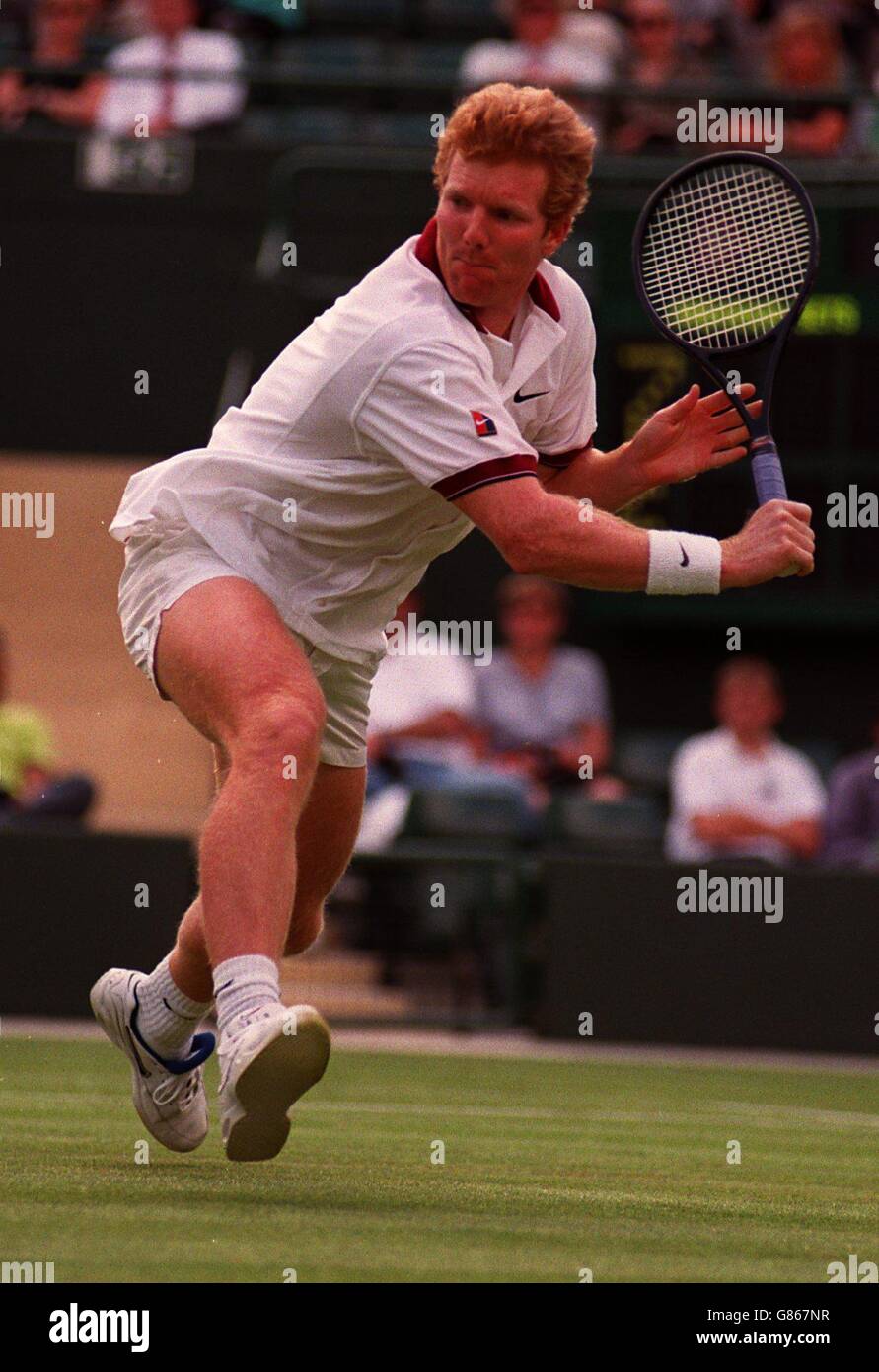 Wimbledon Tennis. Jim Courier Stock Photo