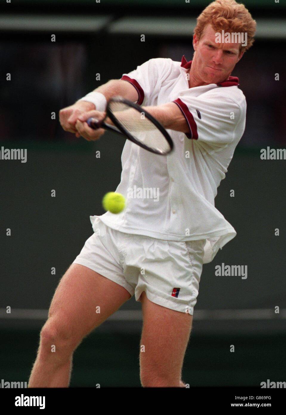 Tennis, Wimbledon Day 2. Jim Courier, USA Stock Photo