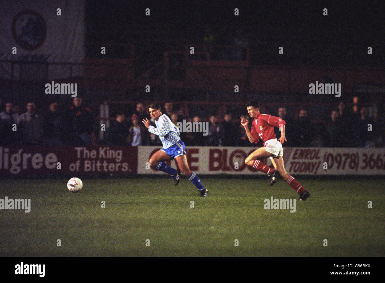 Soccer - European Cup Winners' Cup - Wrexham v Manchester United Stock