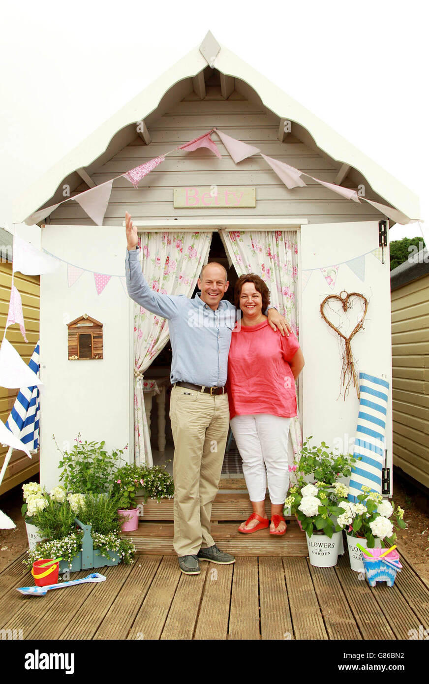Towergate Beach Hut of the Year 2015 Stock Photo Alamy