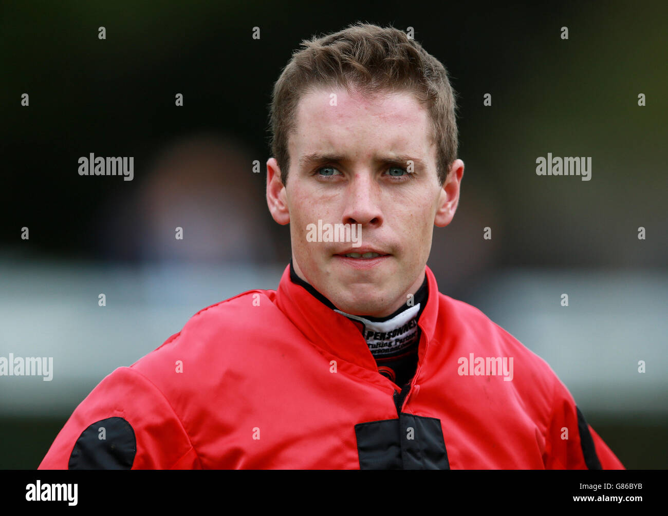 Jockey Lee Roche at Newbury Racecourse. PRESS ASSOCIATION Photo. Picture date: Friday August 14, 2015. See PA story RACING Newbury. Photo credit should read: David Davies/PA Wire Stock Photo