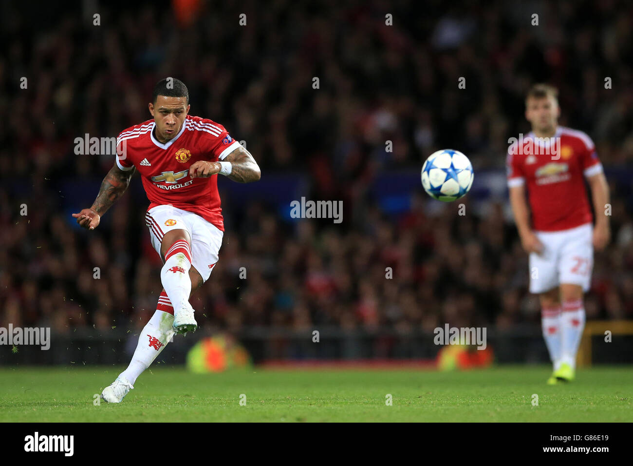 Soccer - UEFA Champions League - Qualifying - Play-off - Manchester United v Club Brugge - Old Trafford Stock Photo