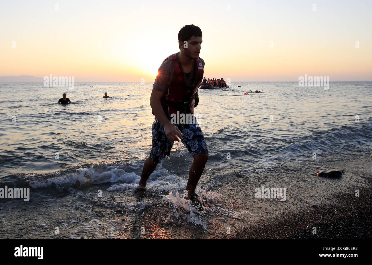 Mediterranean migrant crisis Stock Photo