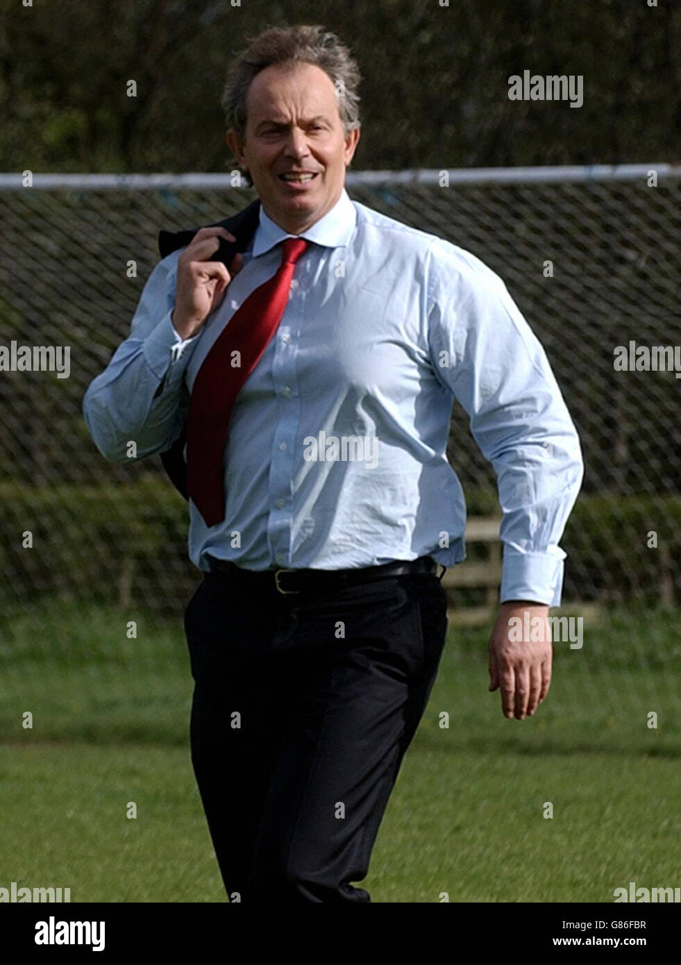 General Election Campaign 2005 - Final Day - Labour Party. Tony Blair