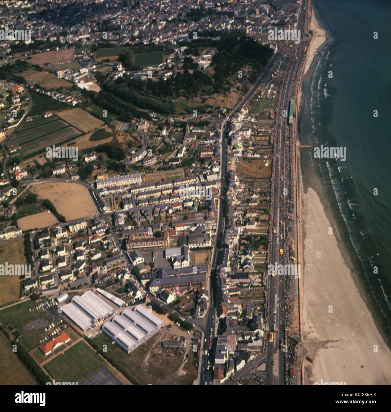 Aerial view of jersey channel islands hi-res stock photography and ...