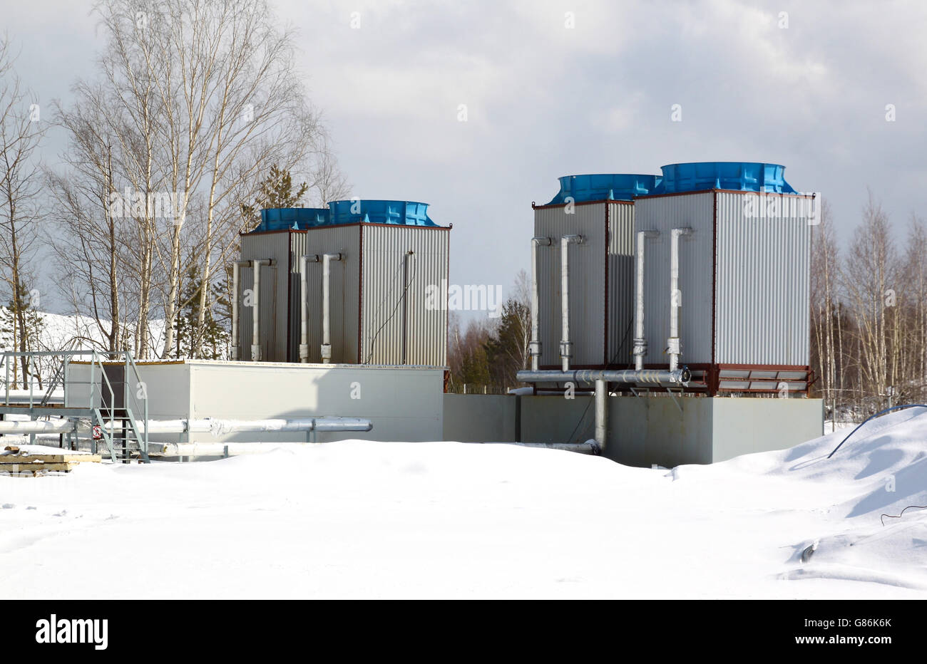 industrial water cooling system Stock Photo Alamy