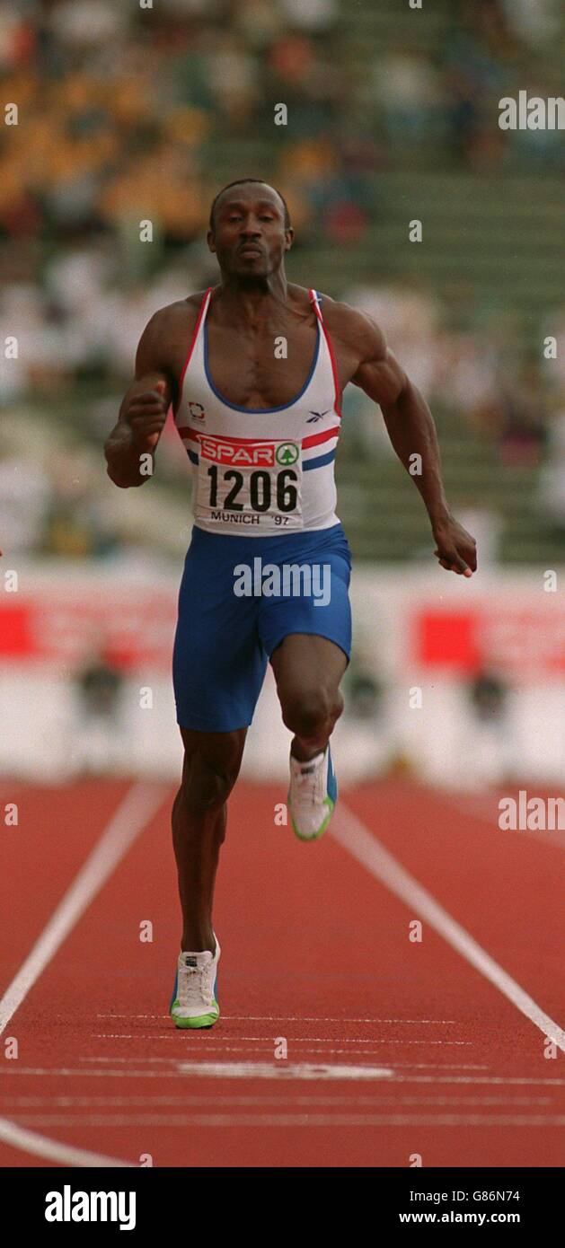 SPAR Europa Cup Athletics. Linford Christie, Britain Stock Photo - Alamy