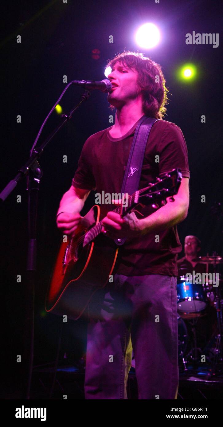 Singer-songwriter James Blunt peforms live on stage during his UK tour to plug his debut album 'Back To Bedlam'. Stock Photo