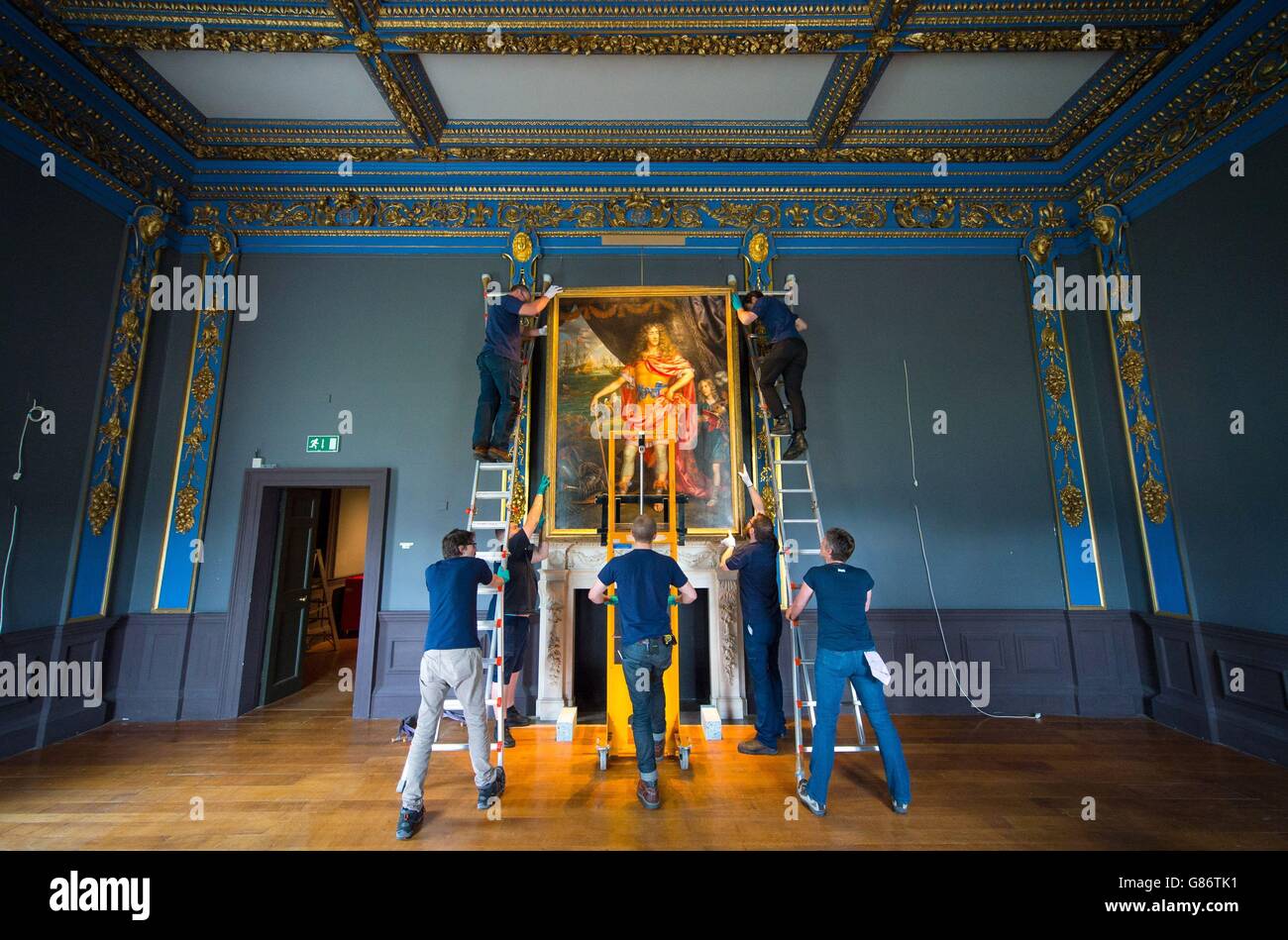 Queen's House restoration Stock Photo - Alamy