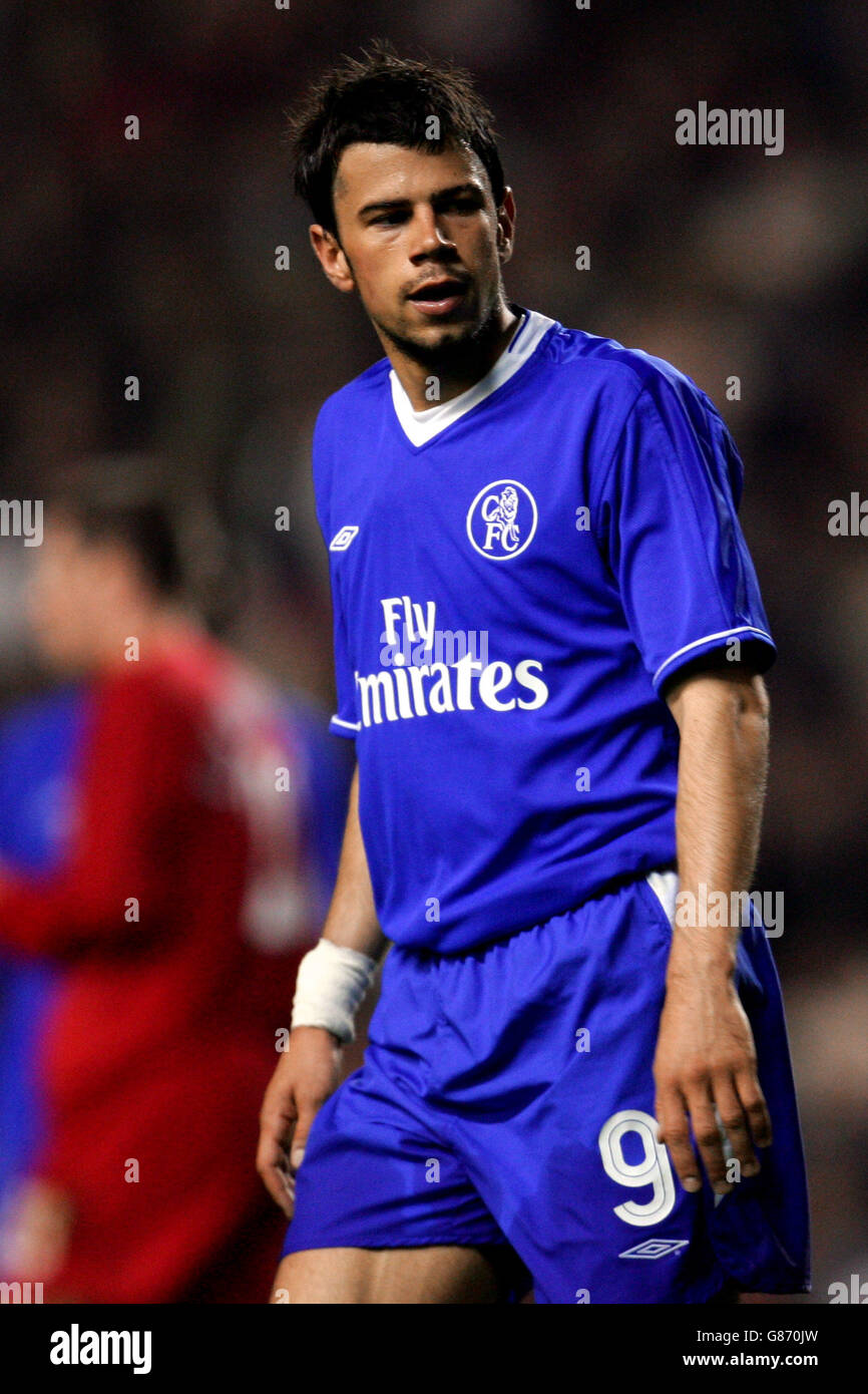 Soccer - UEFA Champions League - Semi-Final - Second Leg - Liverpool v Chelsea - Anfield. Mateja Kezman, Chelsea Stock Photo