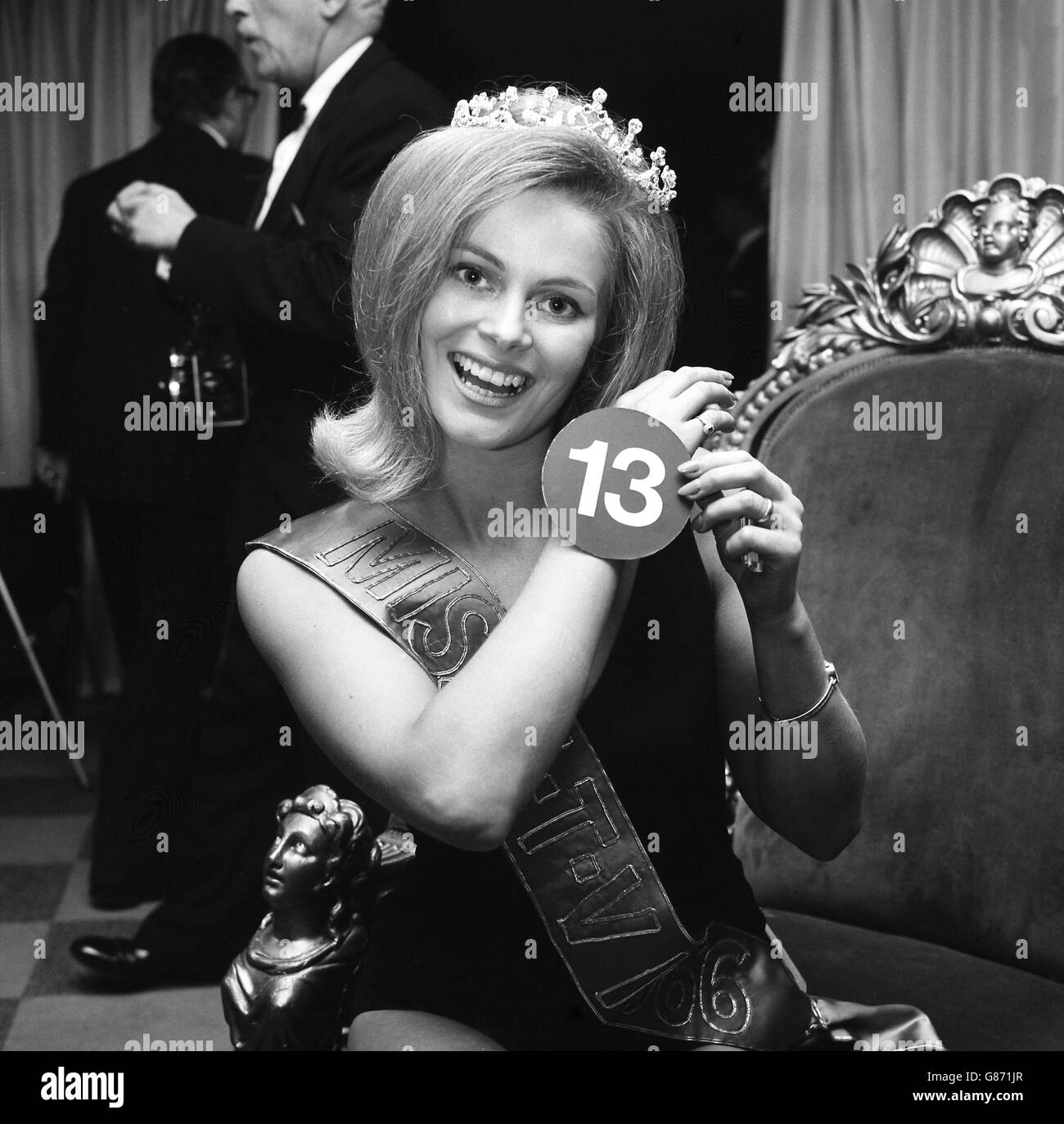 Marion Jenkins of Clevedon, Bristol, who was crowned Miss ITV at the Top Rank Suite in Southampton. Stock Photo