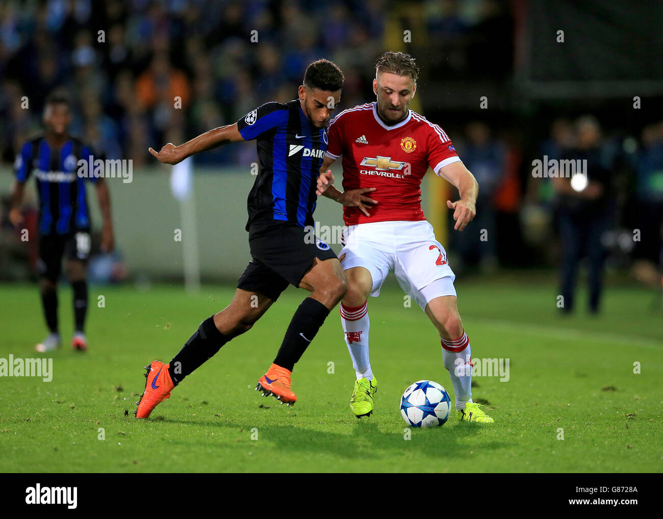 Soccer - UEFA Champions League - Qualifying - Play-off - Club Brugge v Manchester United - Jan Breydel Stadion Stock Photo