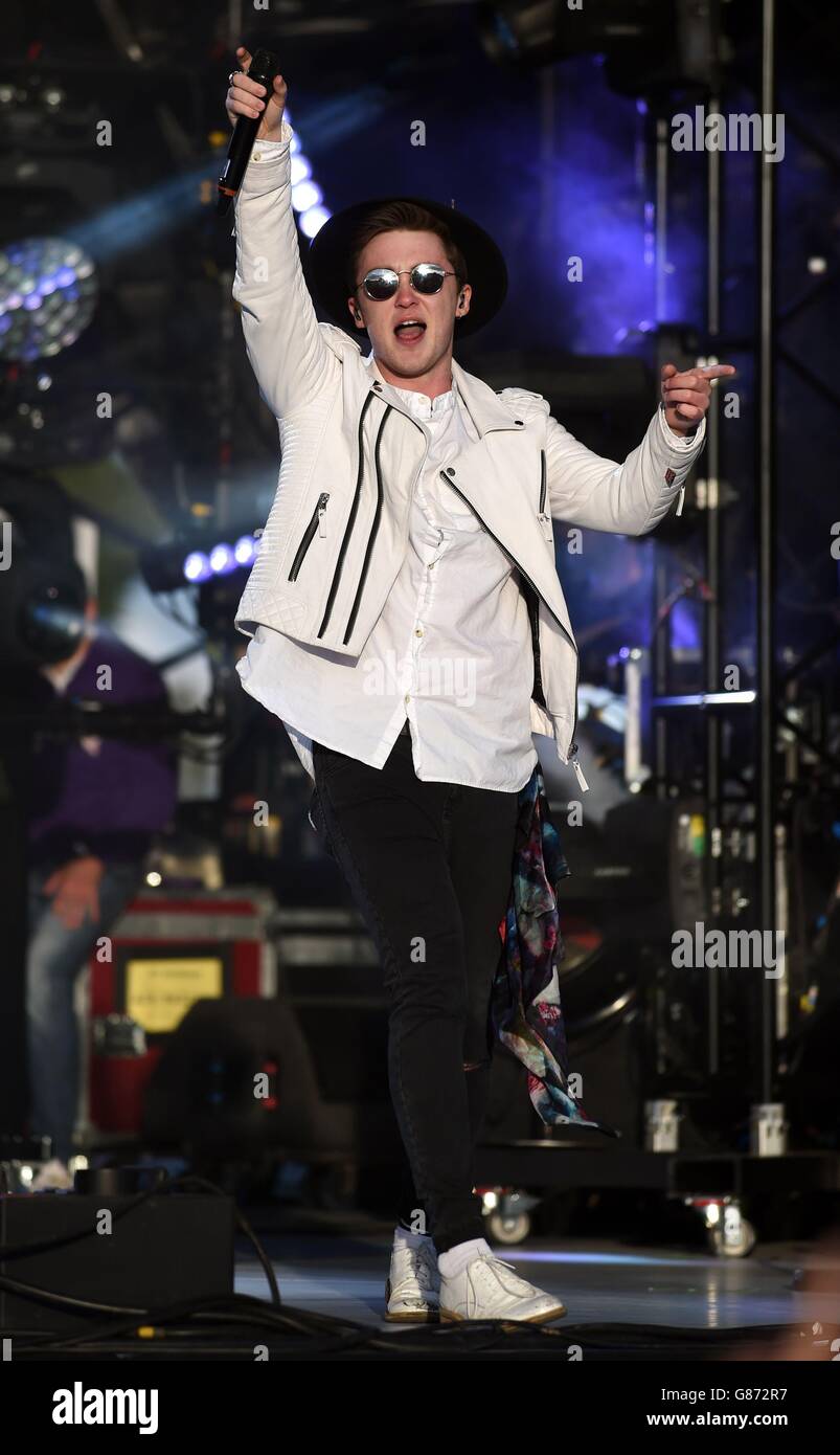 Jake roche rixton performing on stage fusion festival cofton park hi ...