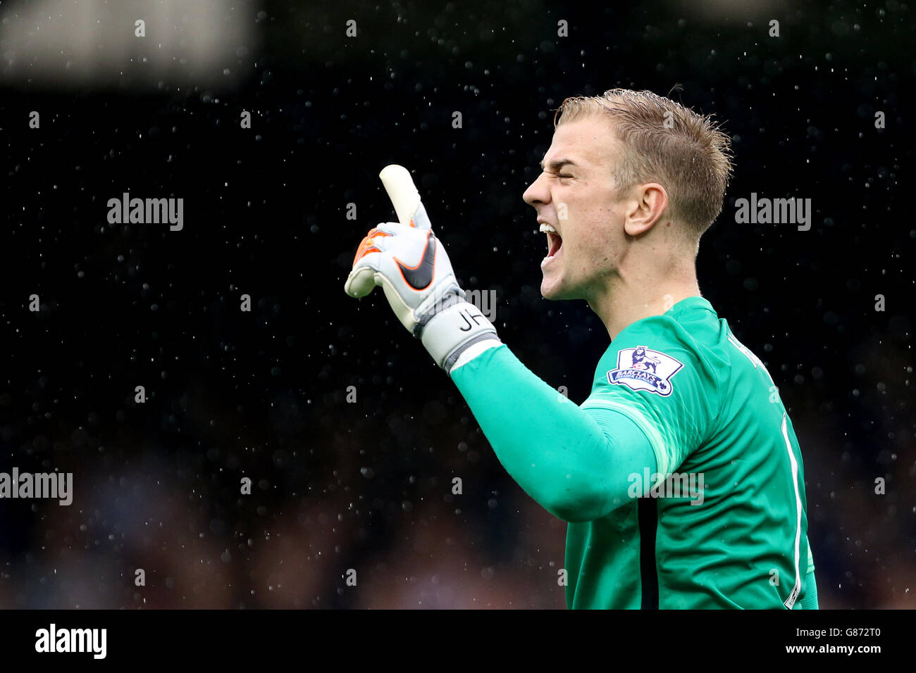 Soccer - Barclays Premier League - Everton v Manchester City - Goodison Park. Manchester City goalkeeper Joe Hart Stock Photo