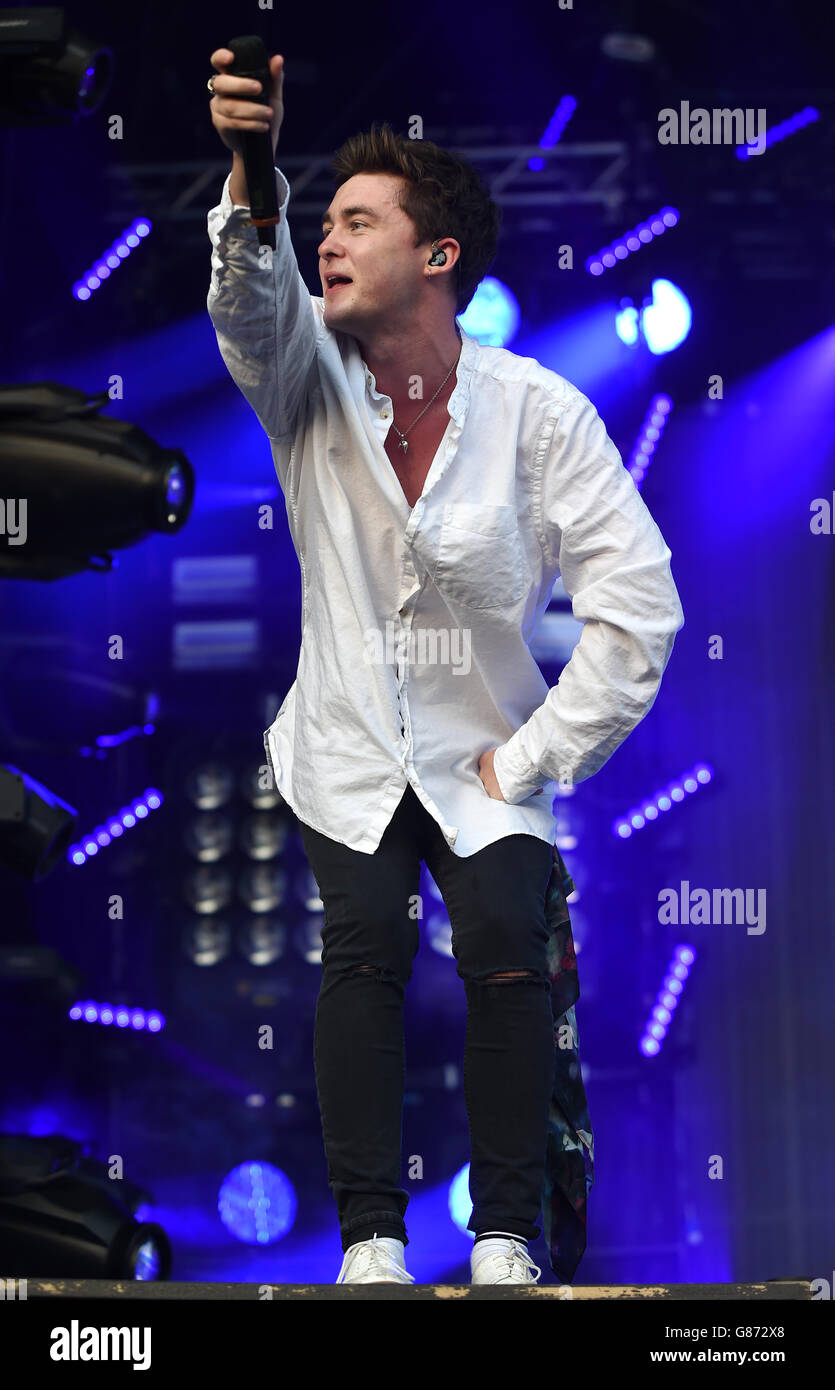 Jake roche rixton performing on stage fusion festival cofton park hi ...