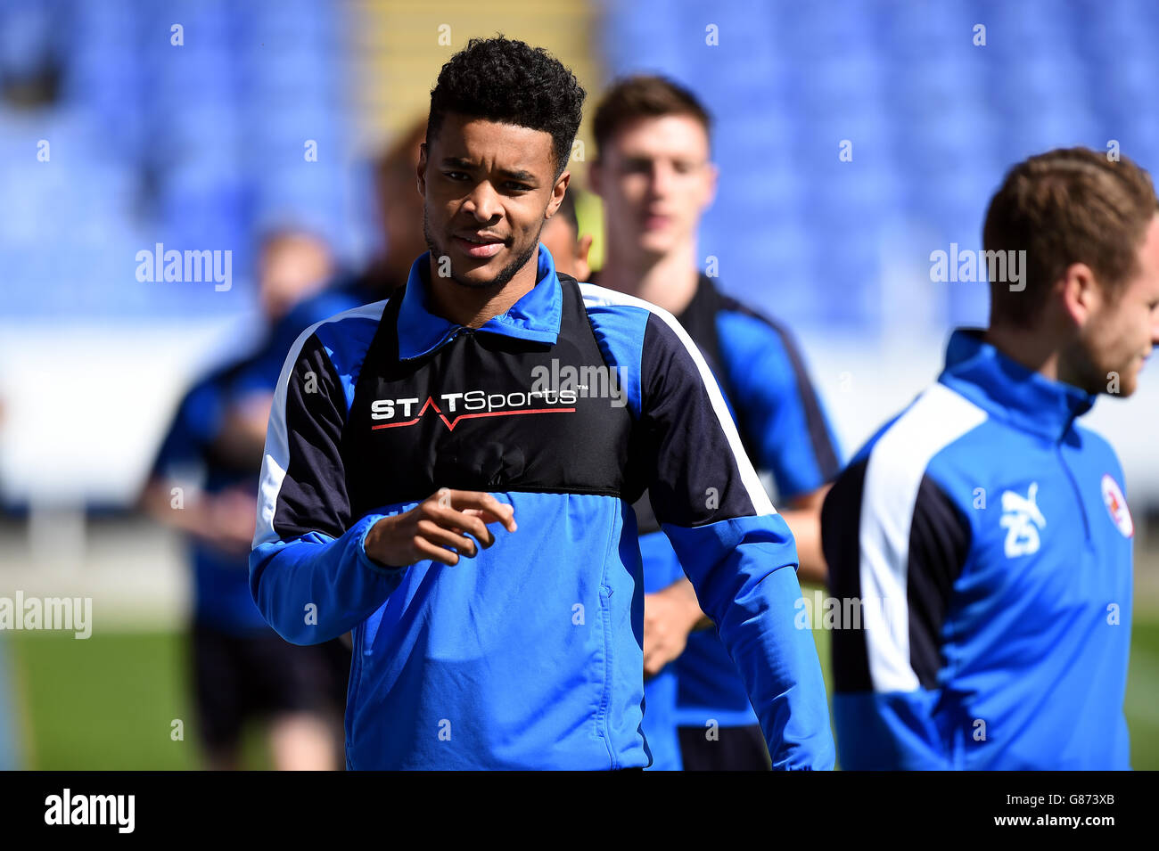 Soccer Reading FC Open Day Madejski Stadium Stock Photo Alamy