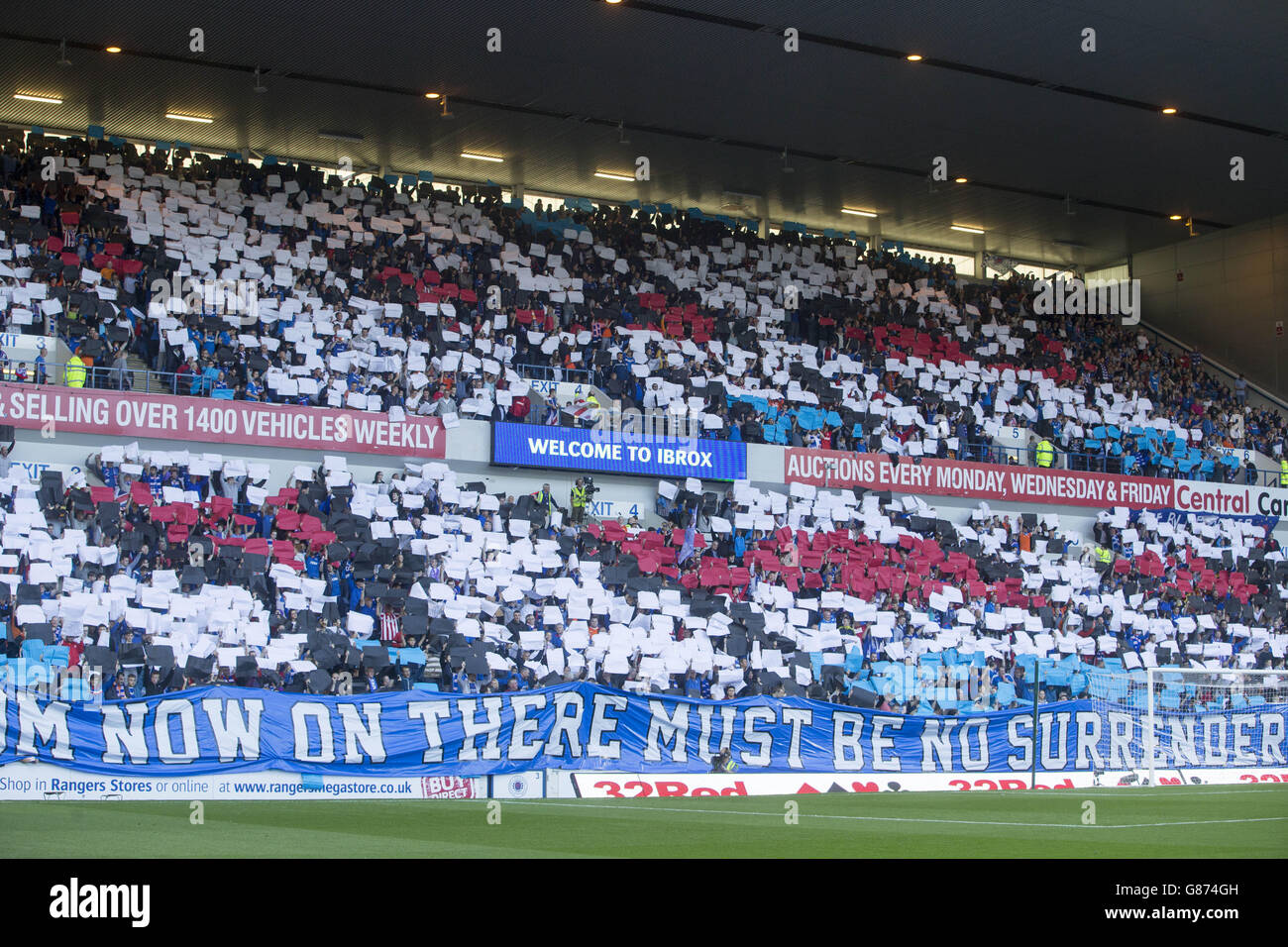 Soccer - Ladbrokes Scottish Championship - Rangers v St Mirren - Ibrox Stadium Stock Photo