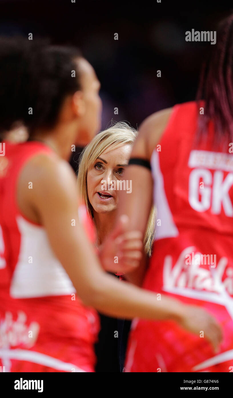 England coach tracey neville speaks players 2015 netball world cup hi ...