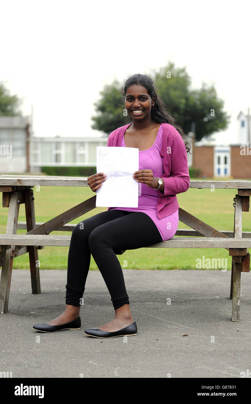 A-level results Stock Photo