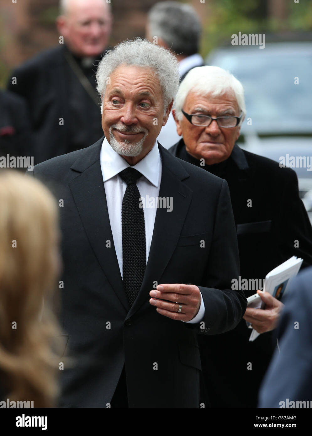 Sir Tom Jones Leaves St Marys Church In Woolton High Resolution Stock  Photography and Images - Alamy