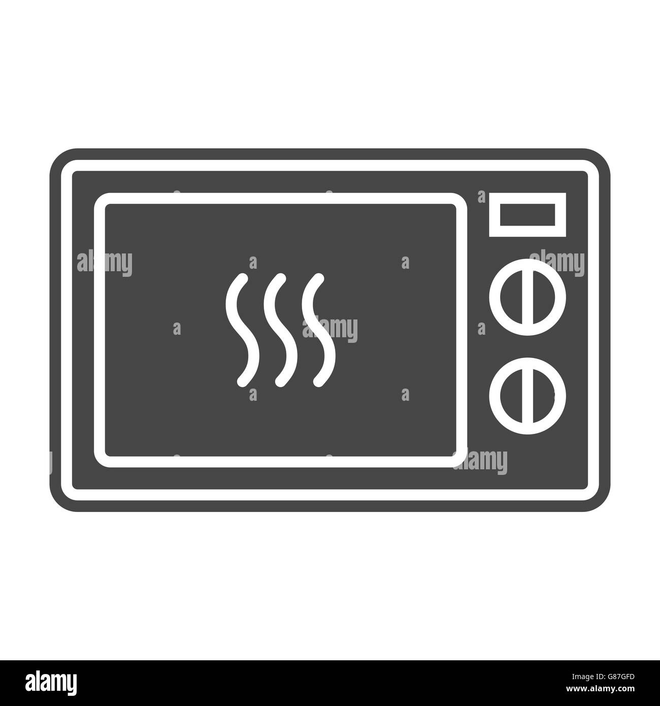 Microwave icon solid gray Stock Vector Image & Art - Alamy