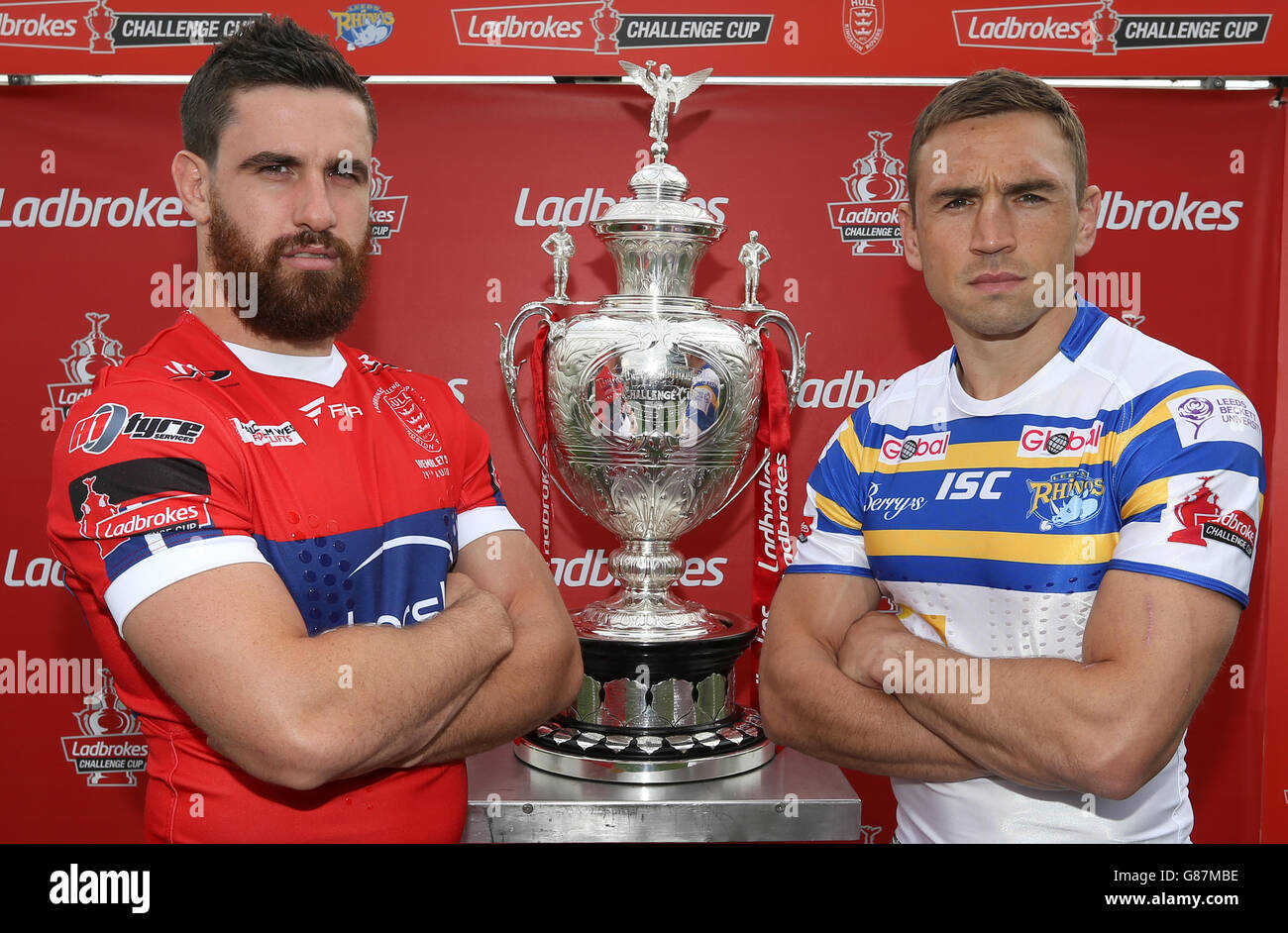 Rugby League - Challenge Cup Final - Joint Media Conference - Doncaster Racecourse Stock Photo