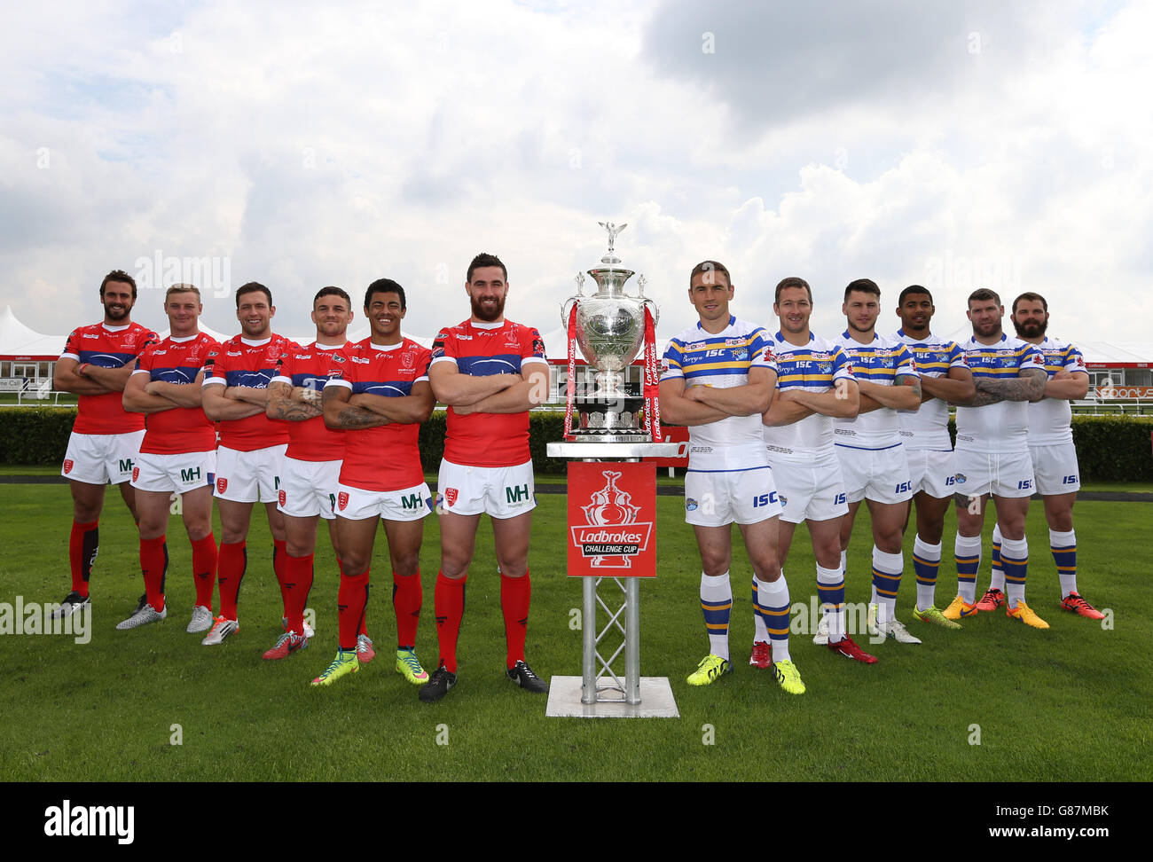 Rugby League - Challenge Cup Final - Joint Media Conference - Doncaster Racecourse Stock Photo