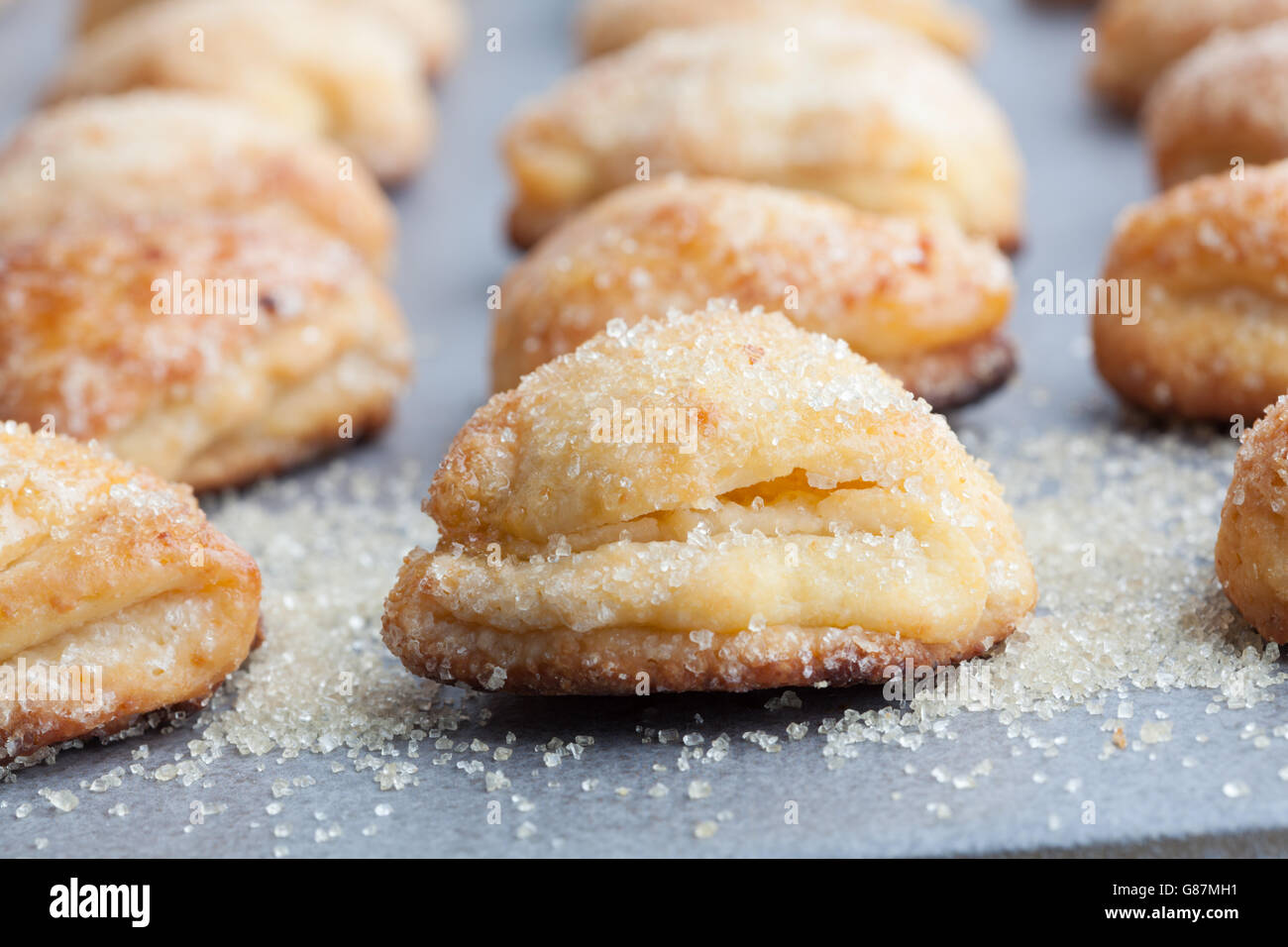 Cottage Cheese Cookies Sprinkled With Sugar Shallow Depth Of
