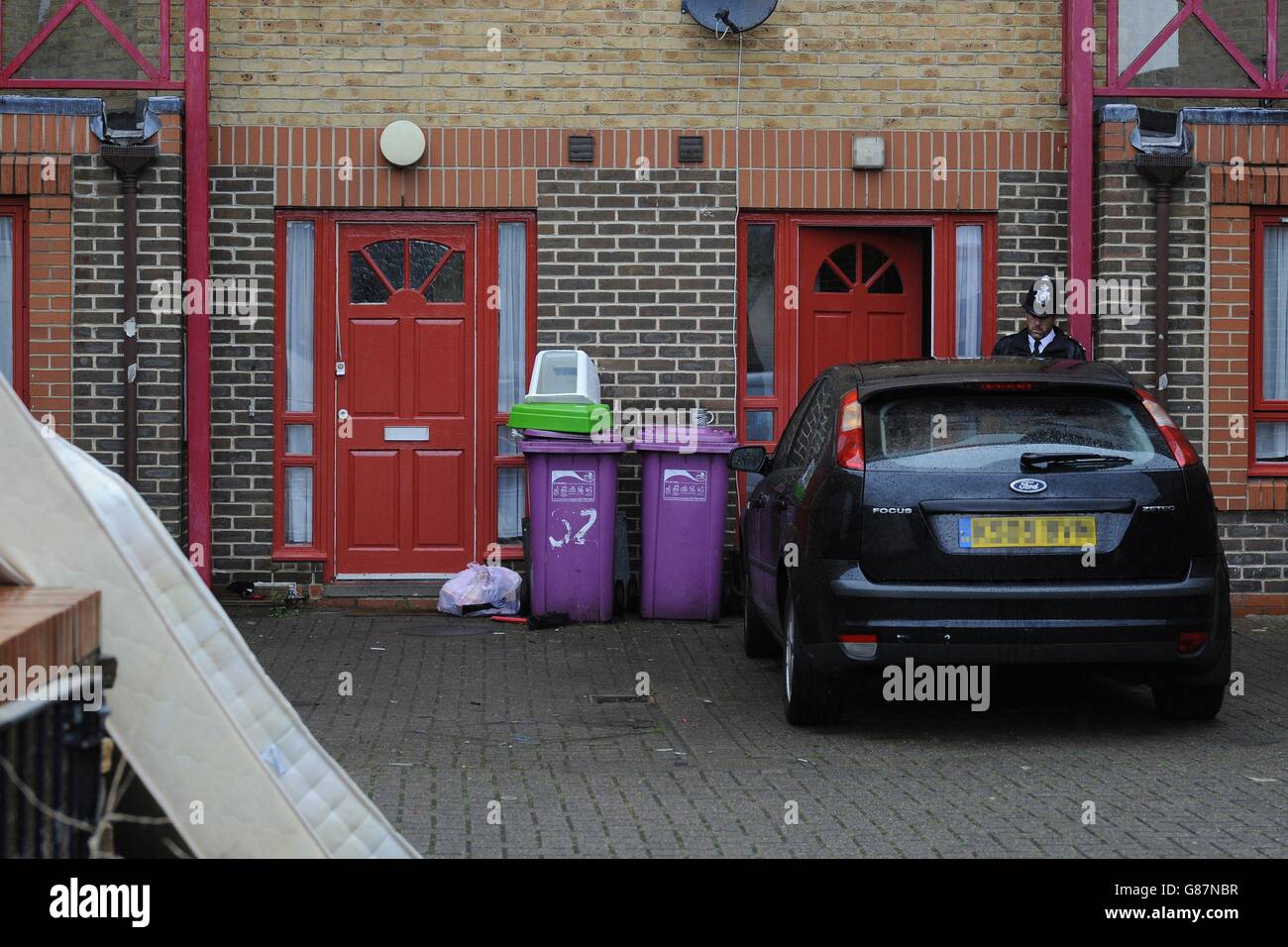 Huddleston Close murder Stock Photo Alamy