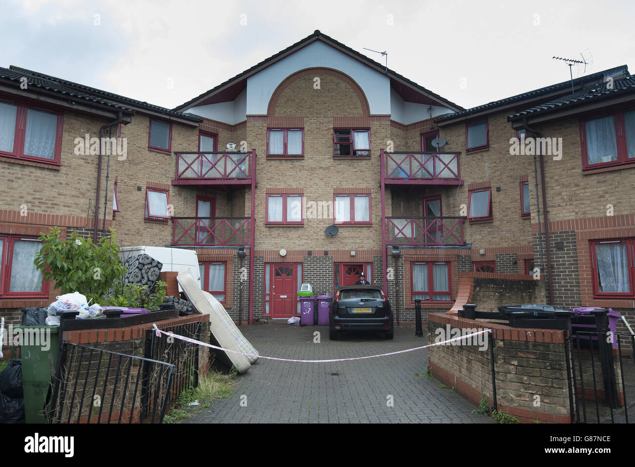 Huddleston Close murder Stock Photo Alamy