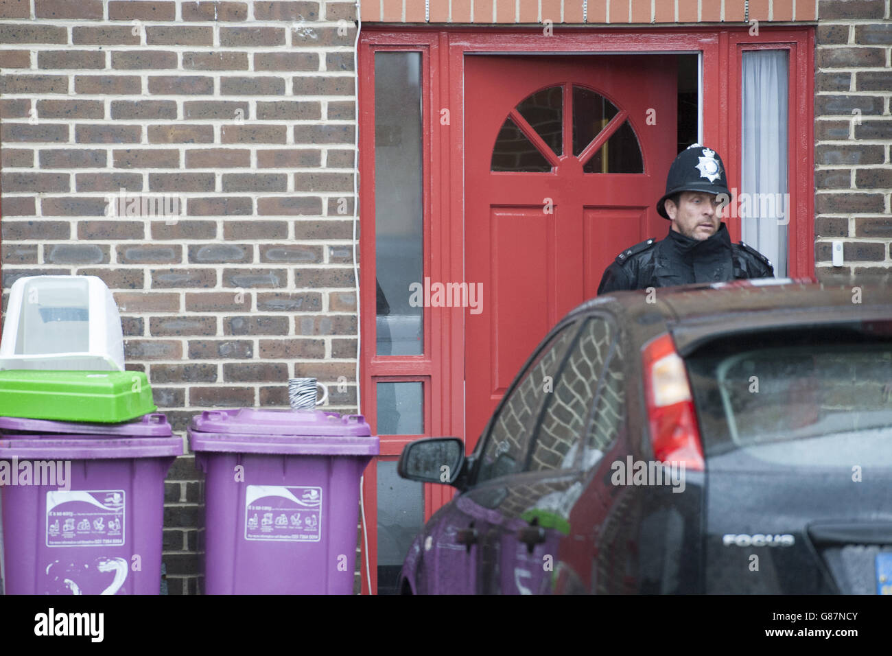 Huddleston Close murder Stock Photo Alamy