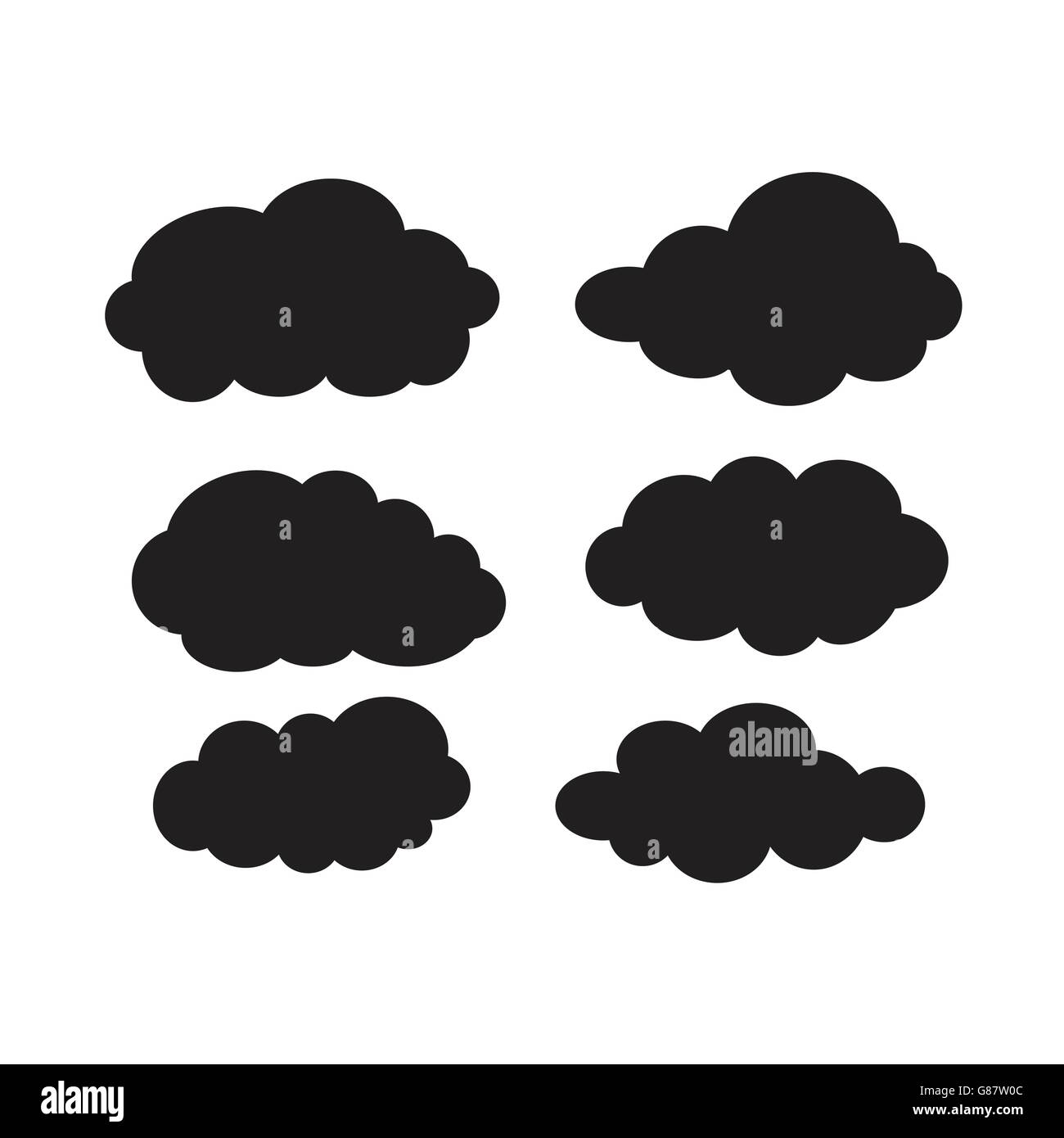 Set of dark clouds Stock Vector Image & Art Alamy