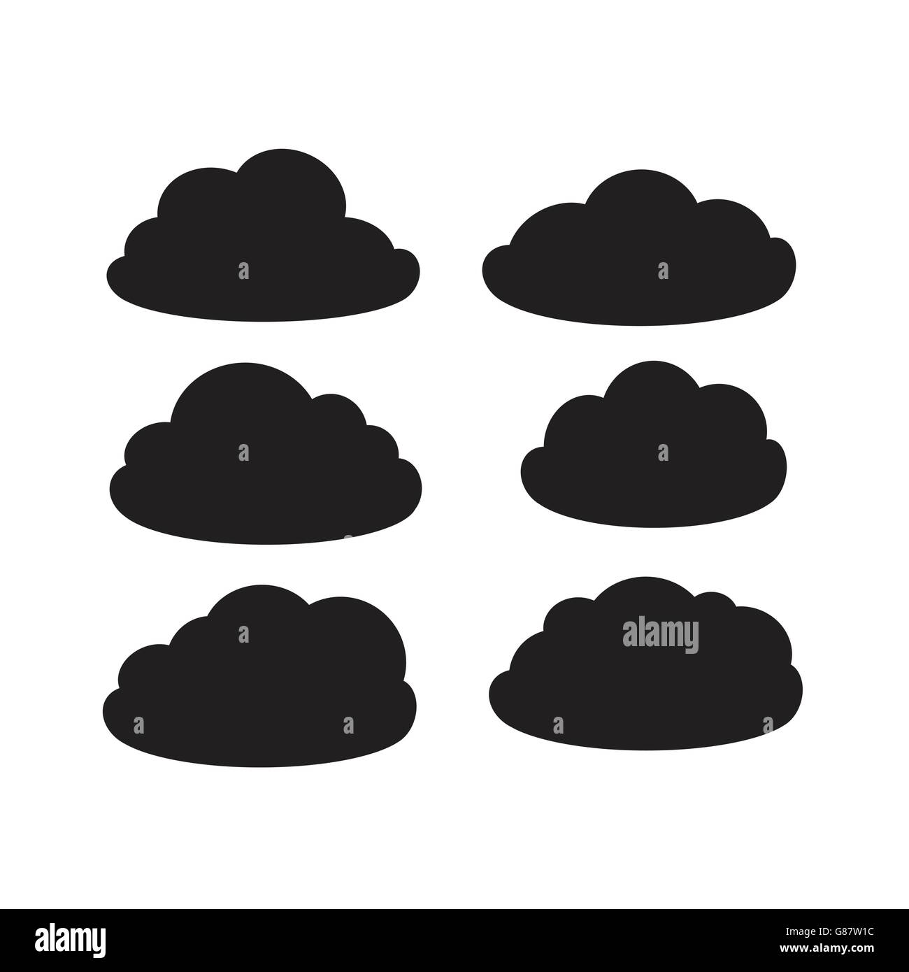 Set of dark clouds Stock Vector Image & Art Alamy