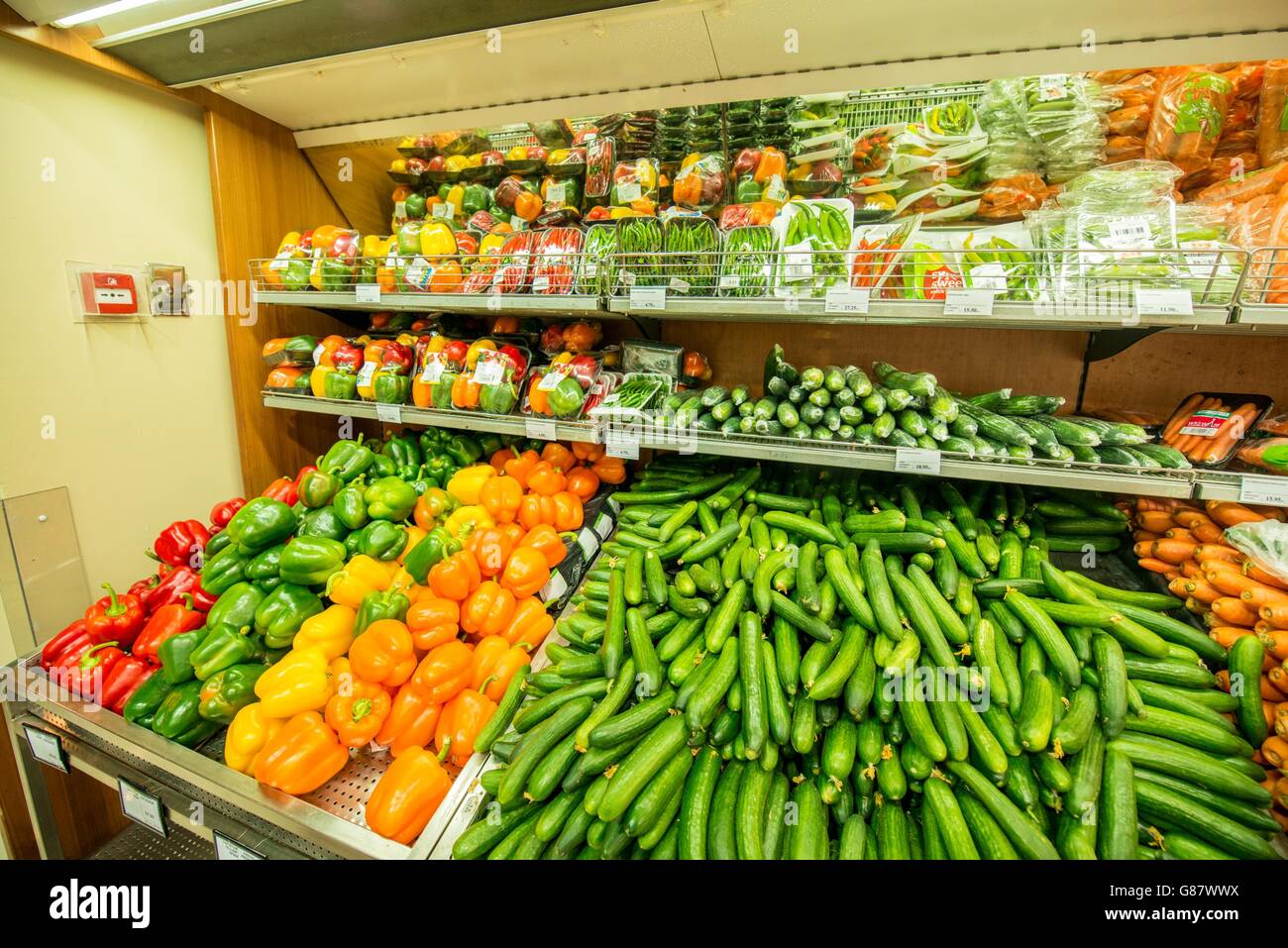 Dubai - JANUARY 7, 2014: Dubai Supermarket Waitrose on January 7 in Dubai, UAE. Dubai Supermarket Waitrose is the largest superm Stock Photo