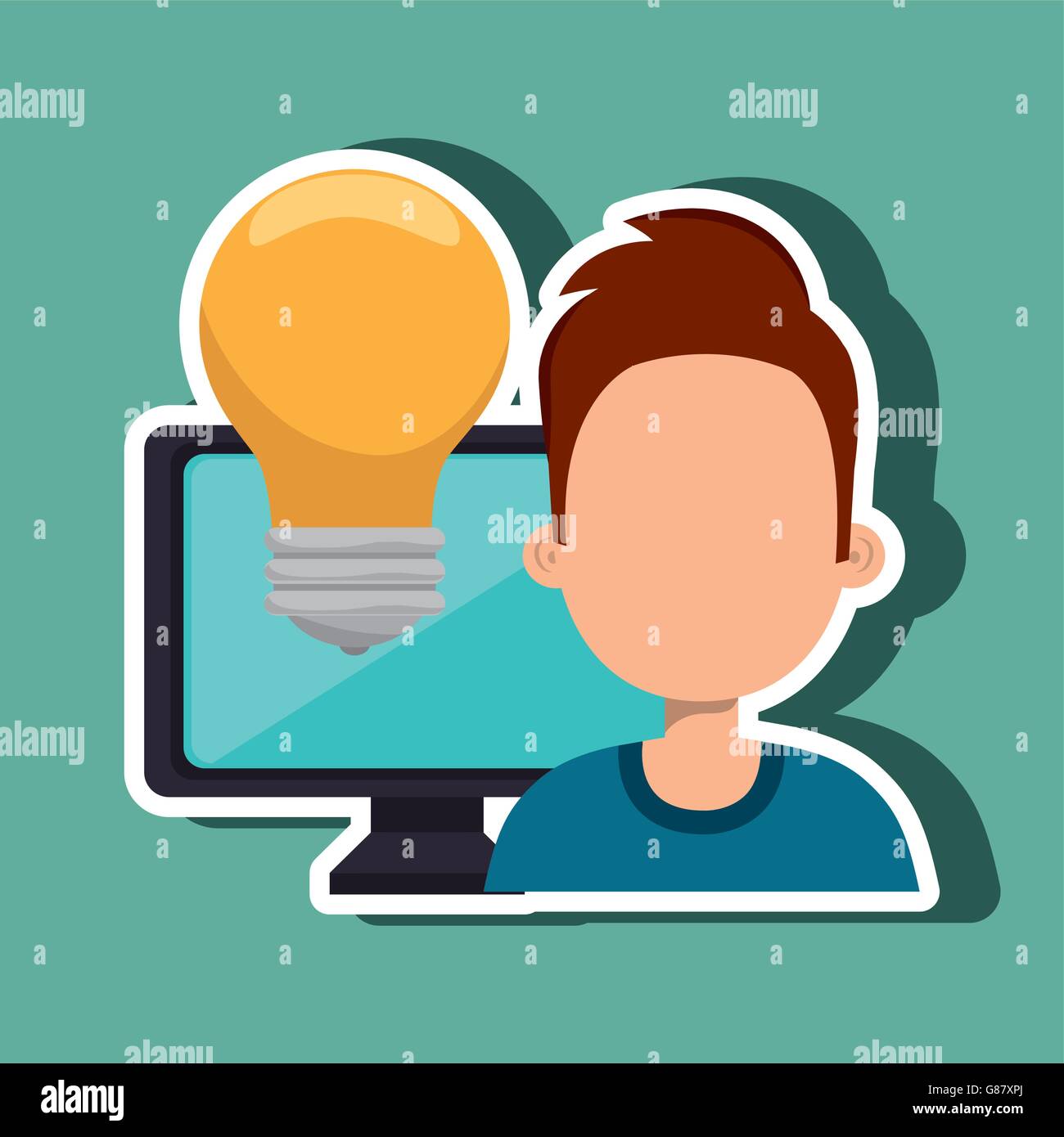 computer user design Stock Vector Image & Art - Alamy