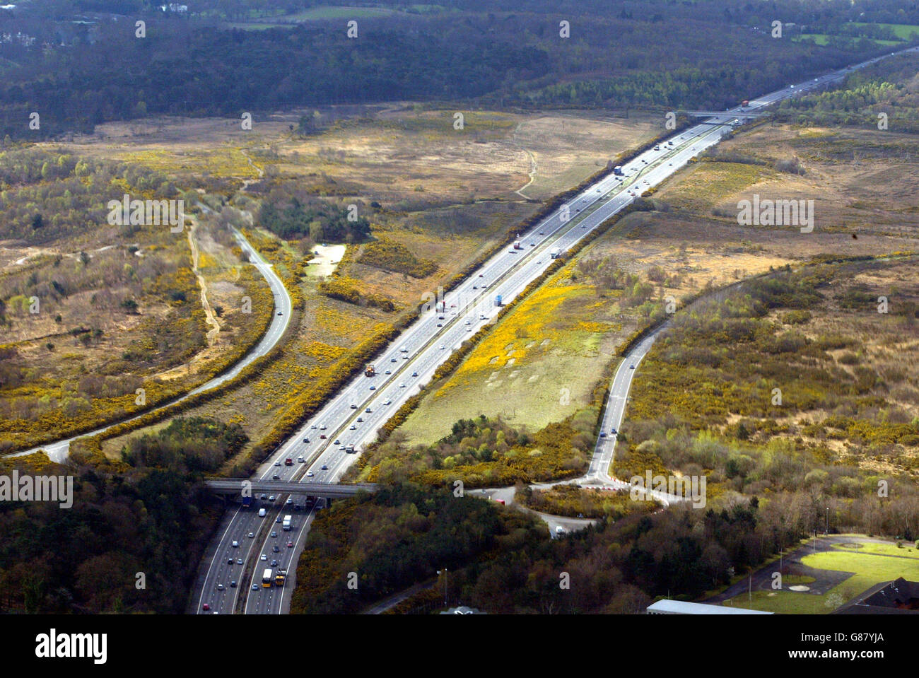 M3 motorway aerial hires stock photography and images Alamy