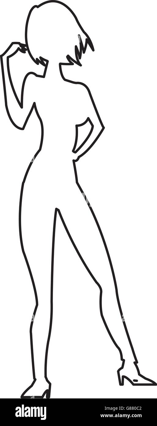 woman standing icon Stock Vector Image & Art - Alamy