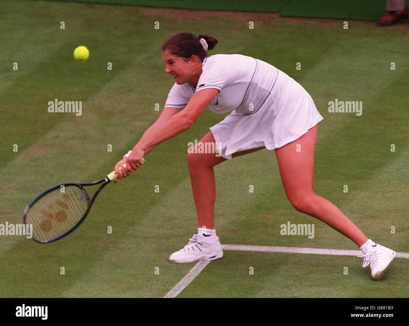 Wimbledon Tennis Championships. Monica Seles Stock Photo - Alamy
