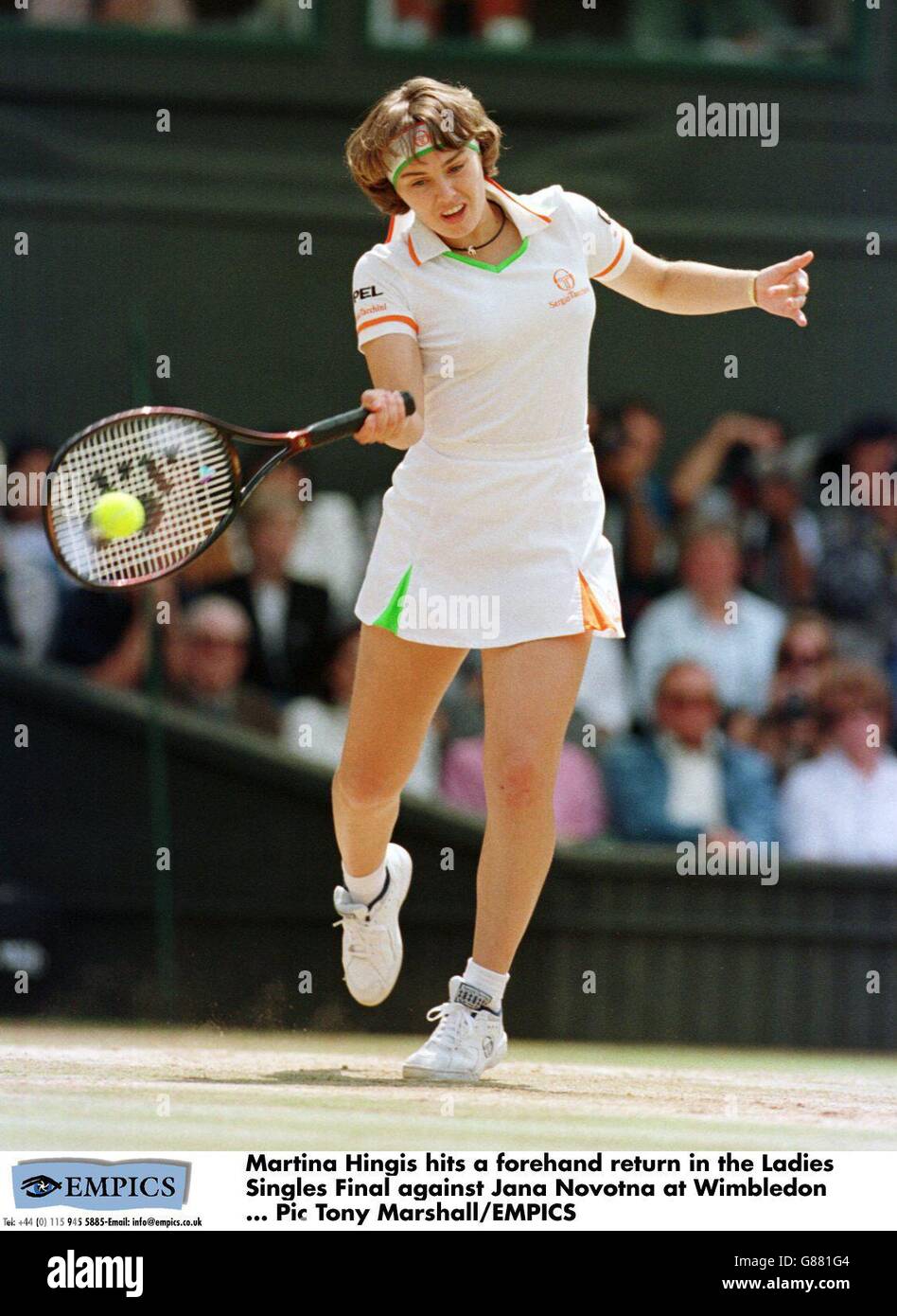 Tennis - Wimbledon Championships - Ladies Singles Final - Martina Hingis v  Jana Novotna Stock Photo - Alamy