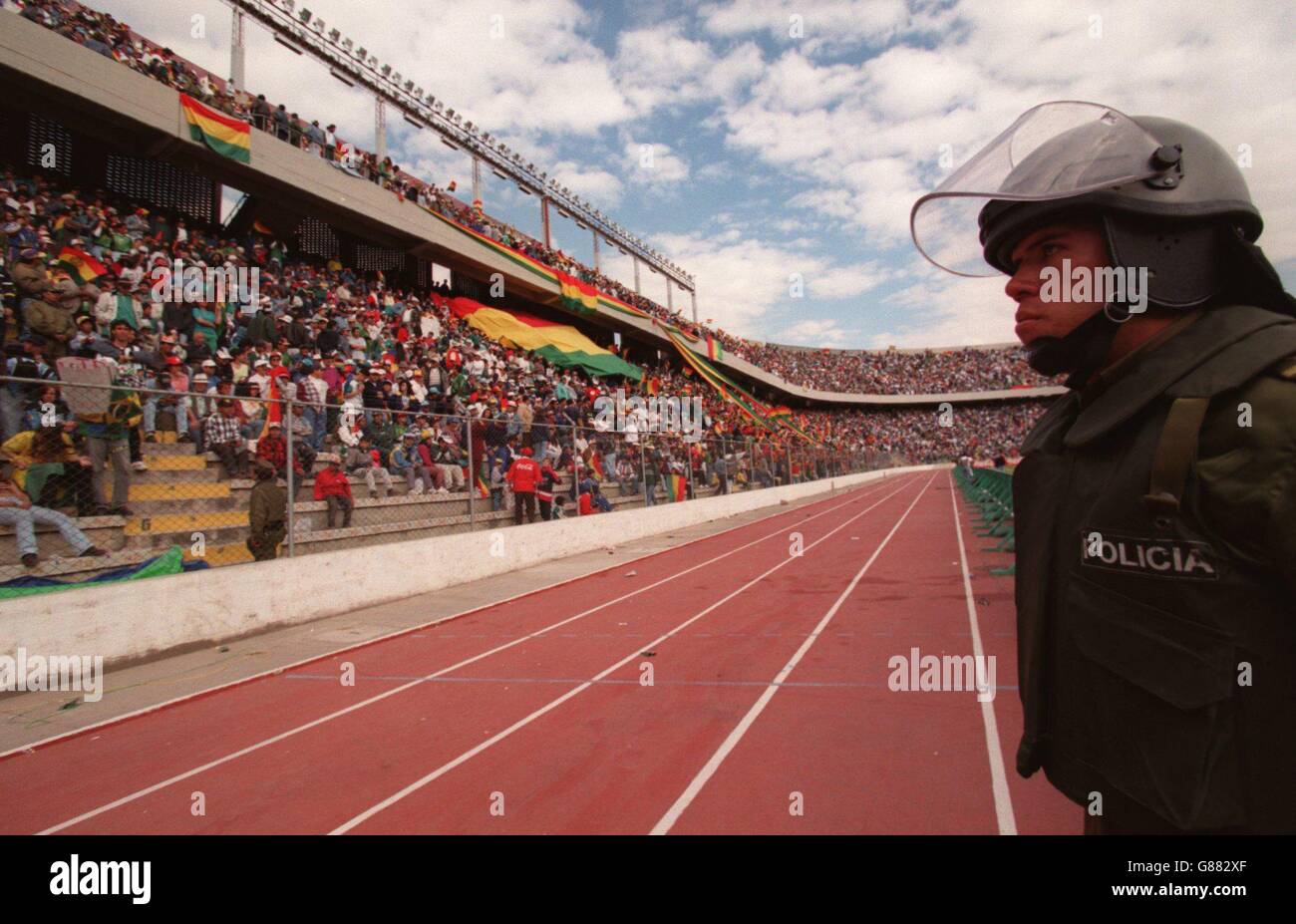International Soccer Copa America. Bolivia v Brazil Stock Photo