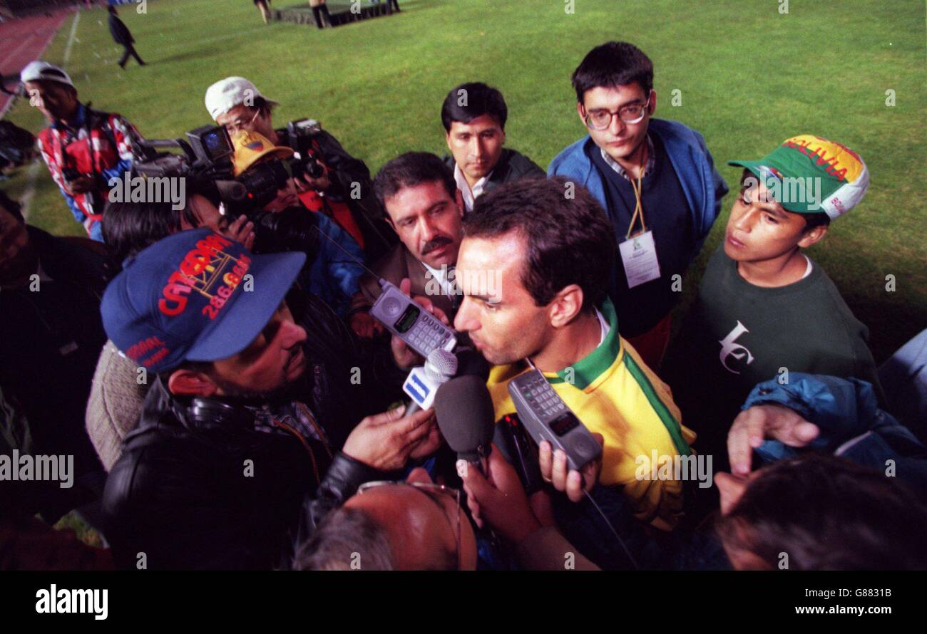International Soccer Copa America. Bolivia v Brazil Stock Photo