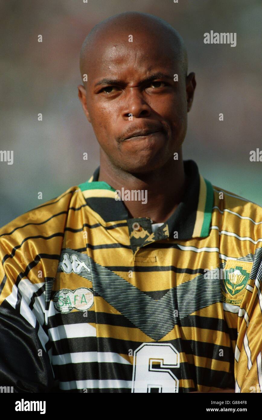 Soccer - South Africa v Zambia. Phil Masinga, South Africa Stock Photo