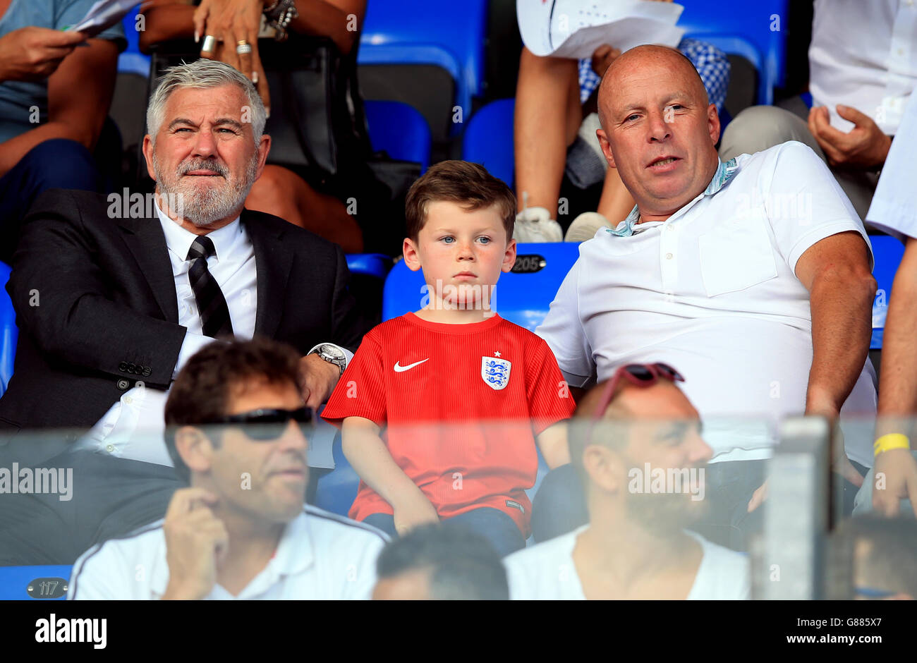Kai Rooney (centre) and Coleen Rooney’s Dad Tony McCloughlin (right