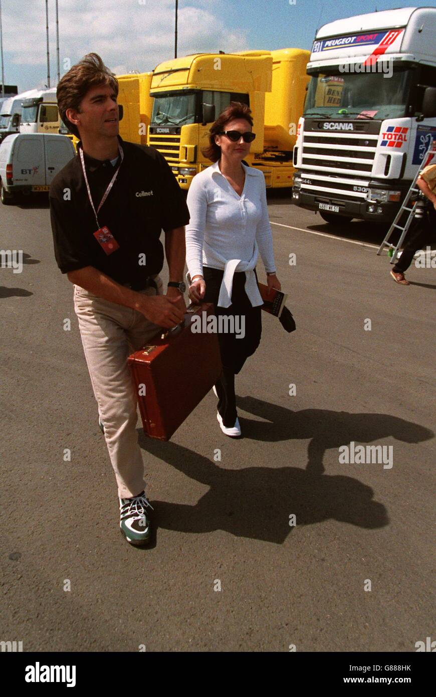 Damon hill and wife georgie hi-res stock photography and images