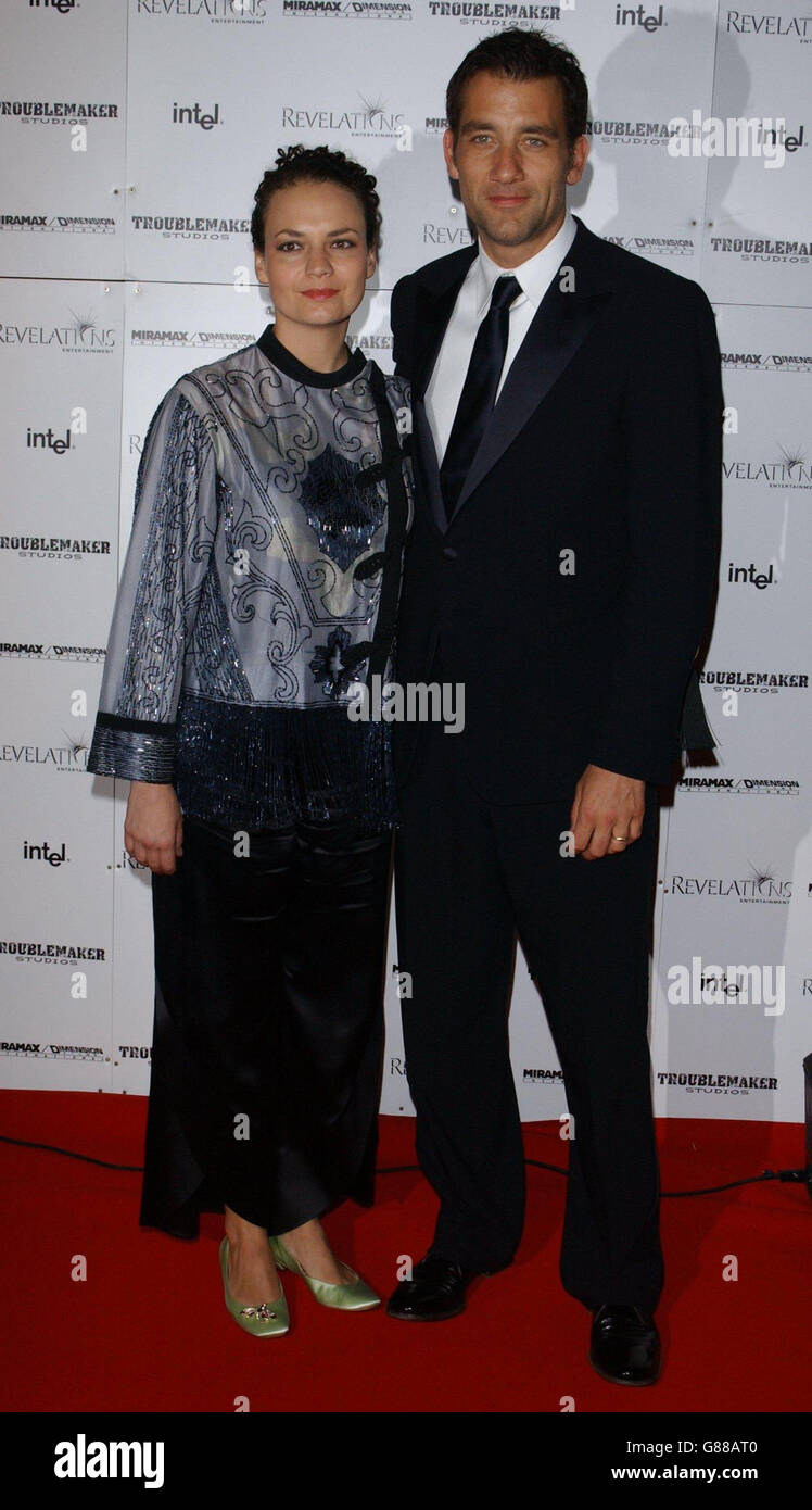 Cannes Film Festival 2005 - Sin City Aftershow Party - Palm Beach. Clive Owen and his wife Sarah-Jane Fenton. Stock Photo