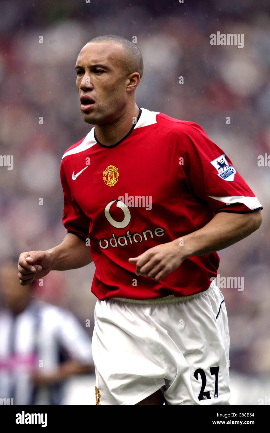 Soccer - FA Barclays Premiership - Manchester United v West Bromwich Albion - Old Trafford. Mikael Silvestre, Manchester United Stock Photo