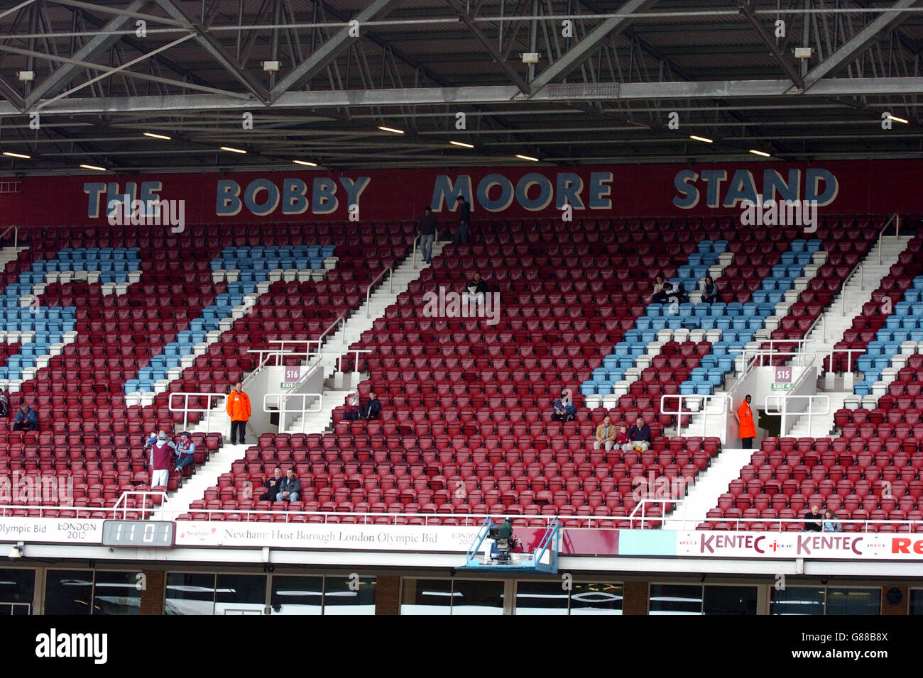 West Ham's goal from London Stadium - Bobby Moore Stand block 152 